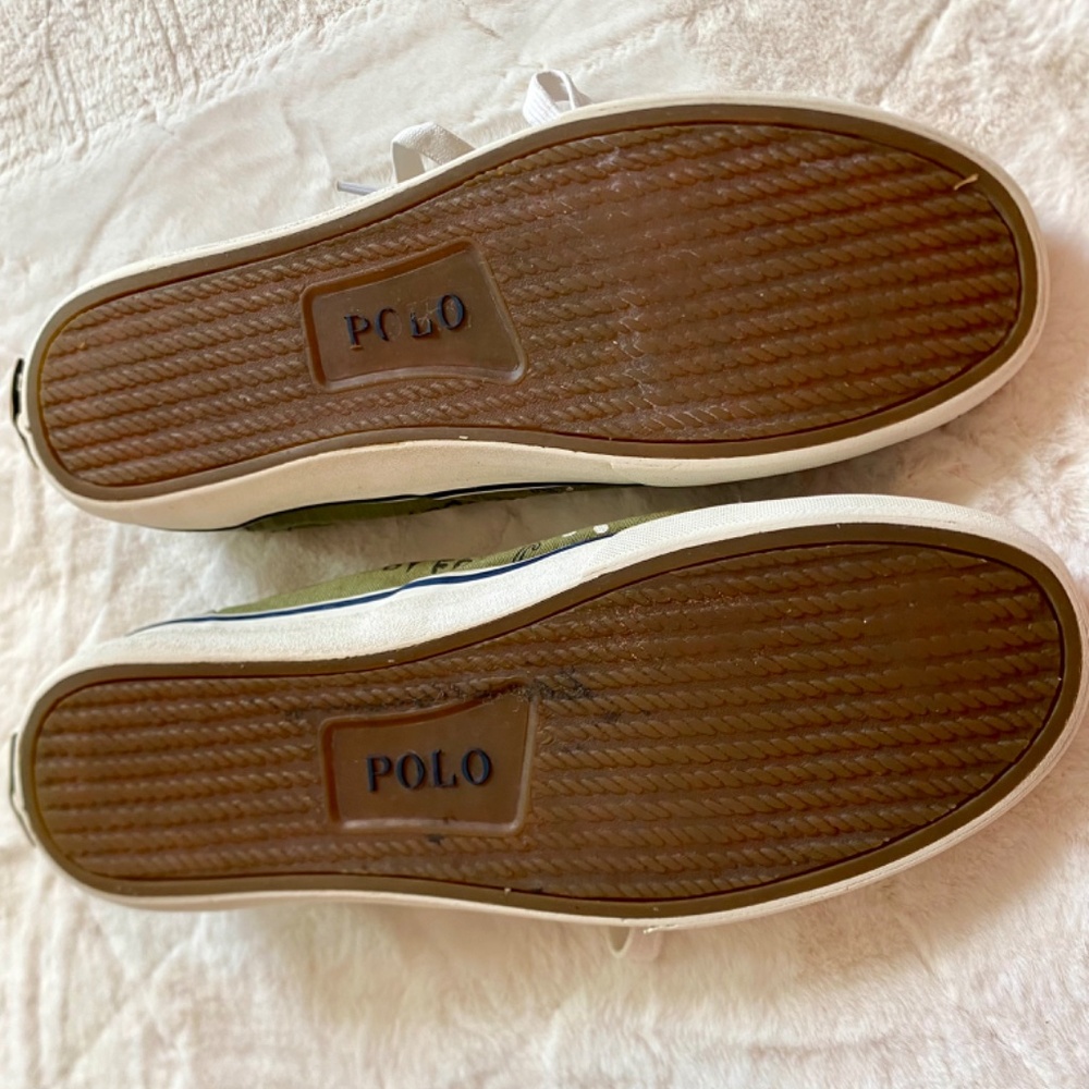 Polo Ralph Lauren Thorton Graffiti Canvas Sneakers "Equality For All" Mens 9.5D - Picture 7 of 8